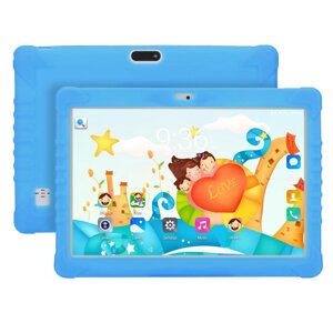 Дитячий планшет K-101 10-дюймовий 4000 Мач із чохлом навчальний блакитний