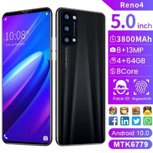 Смартфон Reno4 4GB + 64GB, 5.0 екран 3800mAh Android 10.0