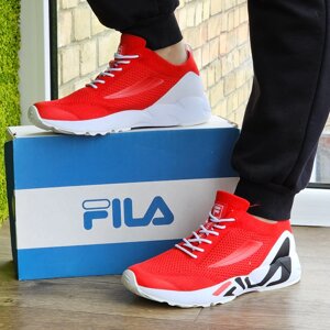 Кросівки F! LA Червоні Чоловічі Філа Тканинні Літні для бігу (розміри: 41,42,43,44,45)