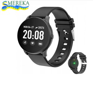Розумний наручний годинник Smereka KW19 тонометр, пульсометр, моніторинг сну, крокомір гарантія 12 місяців