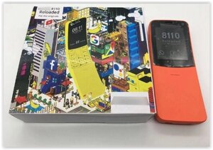 Телефон Nokia 8110 Bluetooth 4.0 1500 мА·ч на 2 SIM помаранчевий