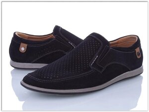 Чоловічі туфлі, мокасини Літні SSS-5171 Чорні розміри: 41-46