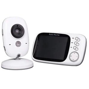 Відеоняня бездротова Baby Monitor VB603 3.2 з термометром, нічне бачення, датчик звуку 3.2" LCD монітор
