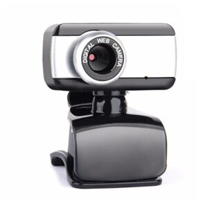 Веб-камера Real-El FC-130 Black / Grey (EL123300003) мікрофон, ручна настройка, Plug & Play, Сенсор CMOS