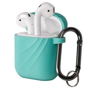 Силіконовий захисний чохол для Airpods 1/2 з карабіном аксесуари для навушників