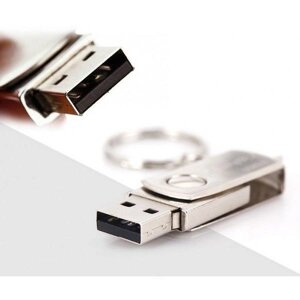 Сталева USB флешка 2.0 із захистом від вологи на 32Гб