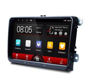 Автомобільний MP4-плеєр Автомагнітола Podofo Android 9" 2 Din + 12 світлодіодна камера для Wi-Fi USB 16 ГБ GP