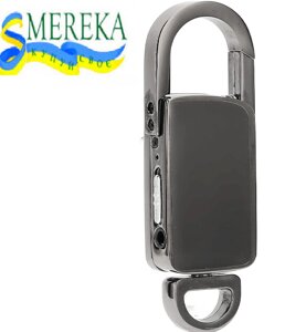 Цифровий диктофон брелок Smereka 8 гб голосова активація металевий міні гарантія 12 місяців