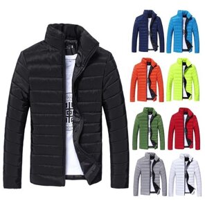 Стильна чоловіча куртка весна-осінь 2021 розмір l, xl синя, зелена