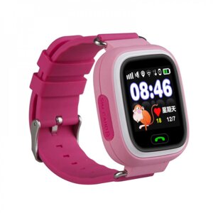 Дитячий годинник с GPS трекером Smart Baby Watch Q90S (Рожевий)