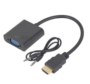 Перехідник-конвертер відео HDMI в VGA активний з аудіо (HDMI-VGA-5)