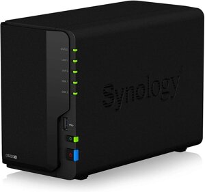 Мережевий сервер зберігання Synology 2 Bay NAS DiskStation DS220 (бездисковий)