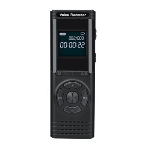 Цифровий диктофон LIMINGZE 32ГБ з MP3-плеєром, РК-дисплеєм, функцією активації голосом