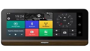 Автомобільний відеореєстратор Т78 радар-детектор DVR full hd 7 дюймів Wi-Fi 4G ADAS Bluetooth Handsfree