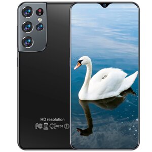 Смартфон S21 Ultra, 8 + 256 ГБ, 6.7 дюймів, Android 4G  чорний