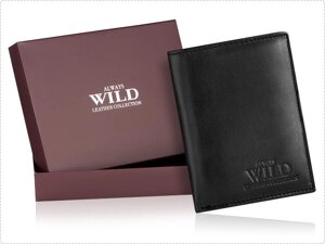Чоловічий гаманець з натуральної шкіри бренд Always Wild в 3 кольорах