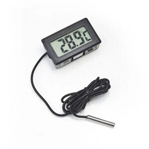 Електронний цифровий міні термометр із виносним датчиком і РК-дисплеєм