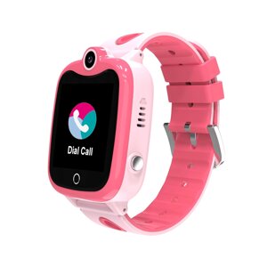 Smart watch наручний розумний годинник для дитини D06S камера функція SOS рожевий