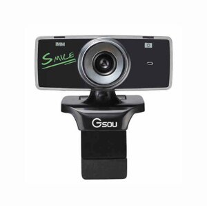 Веб-камера Gemix F9 Black Edition (F9BB) Plug-and-Play 1.3 мп, СMOS-матриця, 360 °, (640x480), мікрофон
