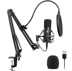 Конденсаторний студійний USB-мікрофон MAONO Professional Metal Voice Recording
