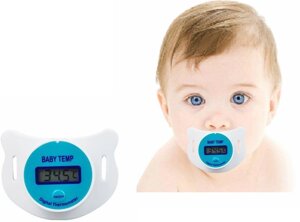 Електричний термометр соска для немовлят вимірює температуру у немовлят