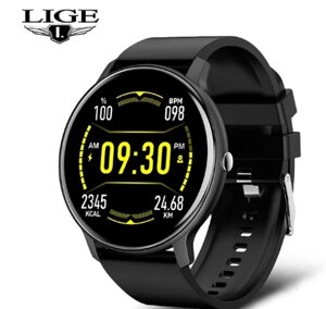 Спортивний смарт-годинник LIGE із сенсорним екраном IP67, водонепроникний, Bluetooth для Android IOS