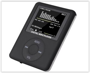 Плеєр MP3 сталевий MX-891 металевий корпус fm Радіо TF карти MP4 відео чорний