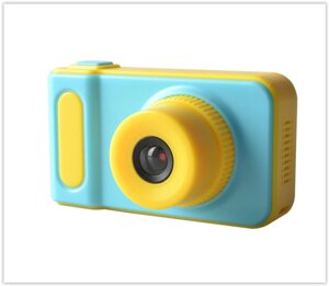 Детский фотоаппарат бренд Smart Kids Camera XJ-6 Желто-Голубой дисплей 2d батарея 400 мАч 6 мегапикселей