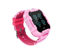 Дитячі смарт-годинник DF09Z 4G рожеві з GPS и WI-FI Baby Smart Watch Df39Z Plus Original З відеодзвінків 4G