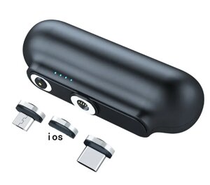 Портативний зарядний пристрій міні Power Bank 2600 мА·год Micro USB Type C iOs для мобільного телефона