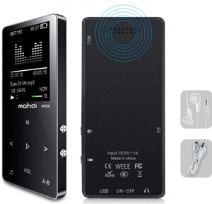 MP3 Плеєр Mahdi M320 4Gb, 80 годин роботи без підзарядки, чорний