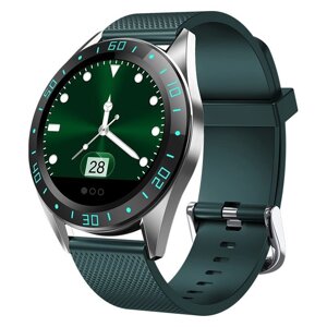Розумні годинник Smartwatch GT105 IP67 водонепроникний з моніторингом серцевого ритму IOS Android темно зелені