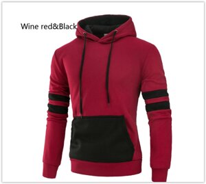 Толстовка, реглан, куртка з капюшоном розмір L вская Код 61 червоно-чорна