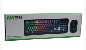 Набір Клавіатура + Мишка З Підсвіткою HK-3970 у ретростилі
