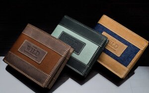 Чоловічий гаманець потрійного складання Always Wild 3 кольори