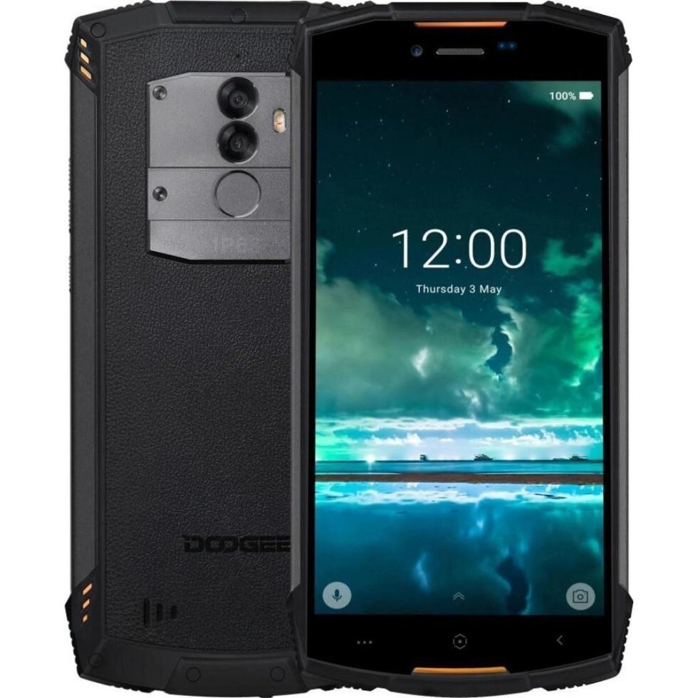 Захищений Смартфон Doogee S55 Lite orange міцний корпус з металу і полікарбонату Повний захист від води і пилу IP68 - опт