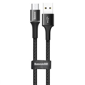 Кабель Baseus Halo Data Micro USB швидке заряджання 3 A (1m) (Чорний)
