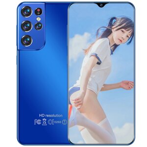 Смартфон S21 Ultra, 8+512 ГБ, 6.7 дюймів, Android 4G blue