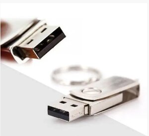 Сталева USB-флешка 2.0 із захистом від вологи на 16 Гб