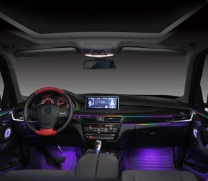 Освітлення салону автомобіля K4 magic color 64 кольори 10 LED Створіть мрійливу атмосферу в автомобілі!
