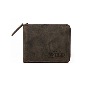 Чоловічий гаманець бренд Always Wild (Темно-коричневий)