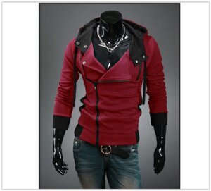 Толстовка, реглан, куртка M-4XL код 9 червона