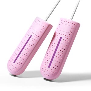 Сушарка для взуття Sothing антибактеріальна стерилізатор ультрафіолет рожева