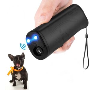 Ультразвуковий портативний релер собак з ліхтариком AD-100 Black (200868)