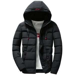 Чоловіча куртка зимова водовідштовхувальна розмір М-4XL чорна