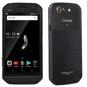 Захищений Смартфон Doogee S30 black корпус метал, кевлар Стандарт захисту IP68