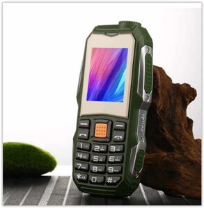 Захищений Мобільний телефон Lend Rover F88 зелений Акумулятор 3800mA! Водостійкий, ударостійким