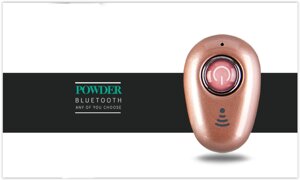 Міні Bluetooth-гарнітура S650 колір рожевий. З можливістю прослуховувати музику!