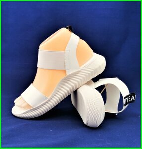 .Жіночі Сандалі Босоніжки Білі Гумка Літнє Взуття (розміри: 37) - 31