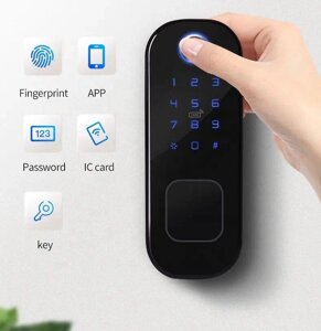 Електронний бездротовий дверний замок із цифровим відбитком пальця Біометричний автономний електрозамок